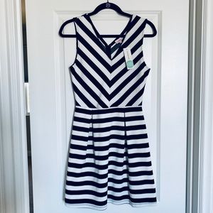Stitch Fix Pixley Breonna Black White Stripe Dress